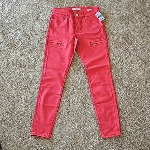 Mavi Karlina Skinny Jeans Red Denim Size 27